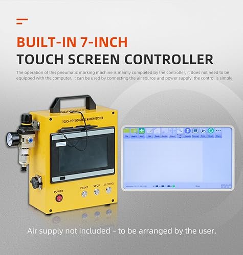 Miniatura 2 de Máquina de marcado neumático de stock de EE. UU. Grabador de metal portátil de control digital Dot Peen para marco de vehículo VIN Número