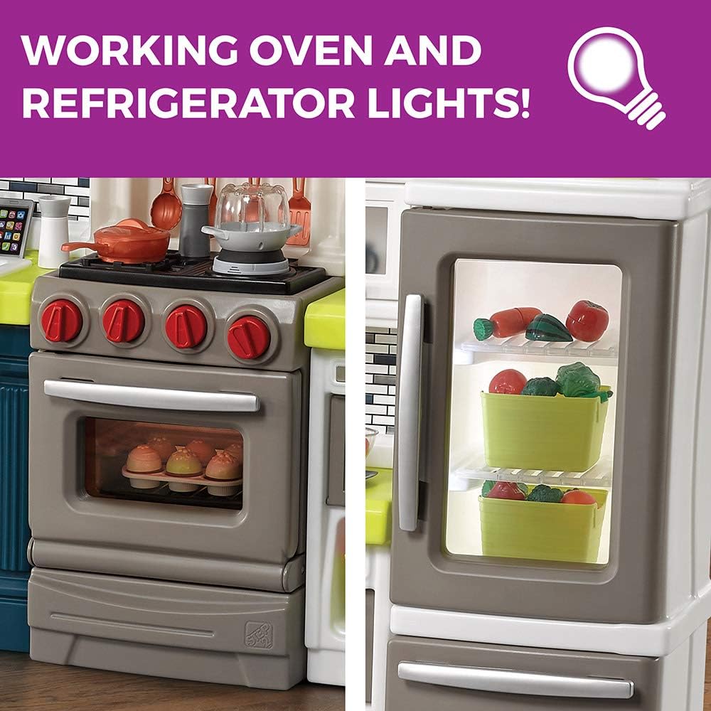 Elegant Edge Kids Kitchen Playset with Lights and Sounds