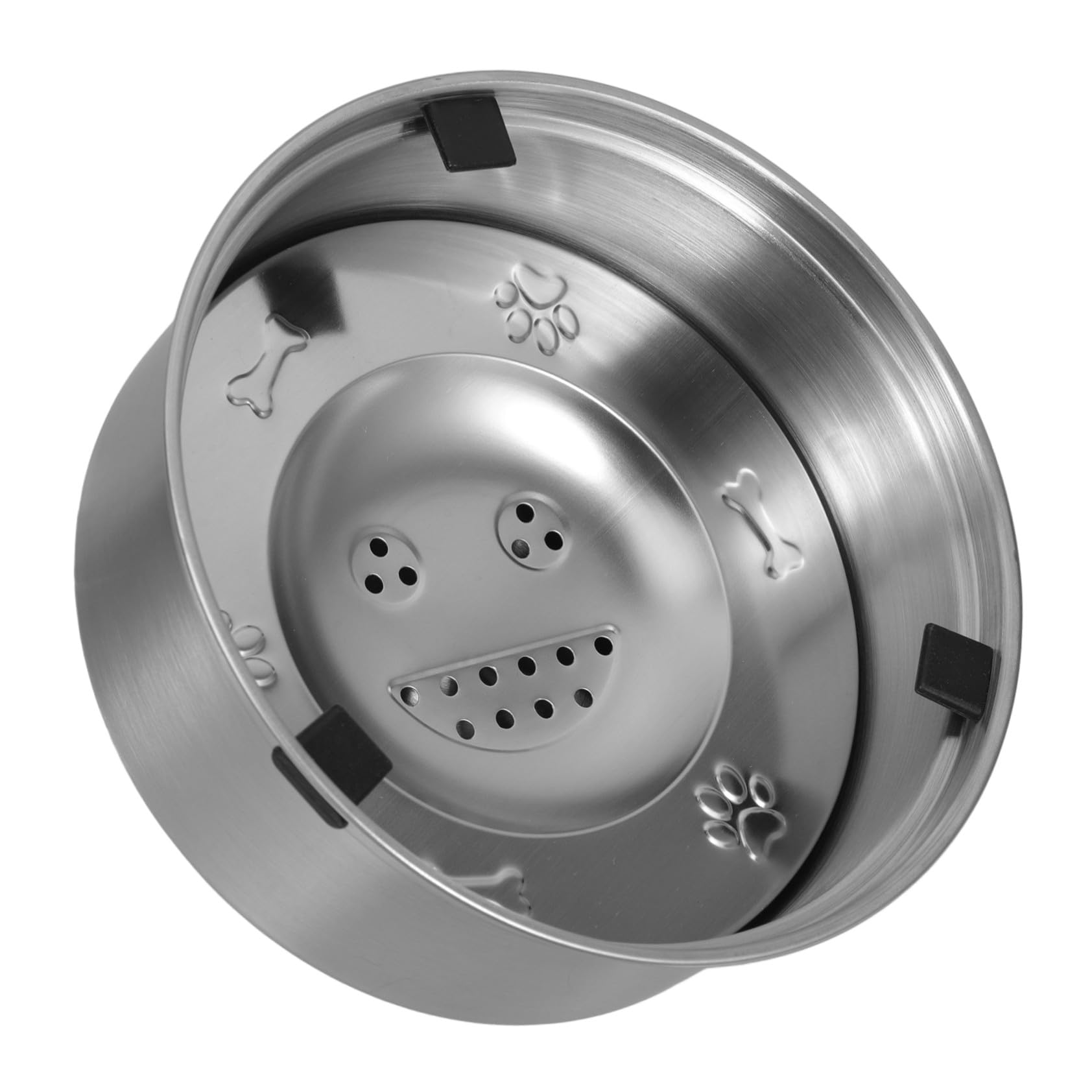 GARVALON Langsamer Trinknapf für Hunde aus Rostfreiem Edelstahl Auslaufsicherer Antischlingnapf mit Erhöhtem Design zur Gesunder Flüssigkeitsaufnahme für Haustiere