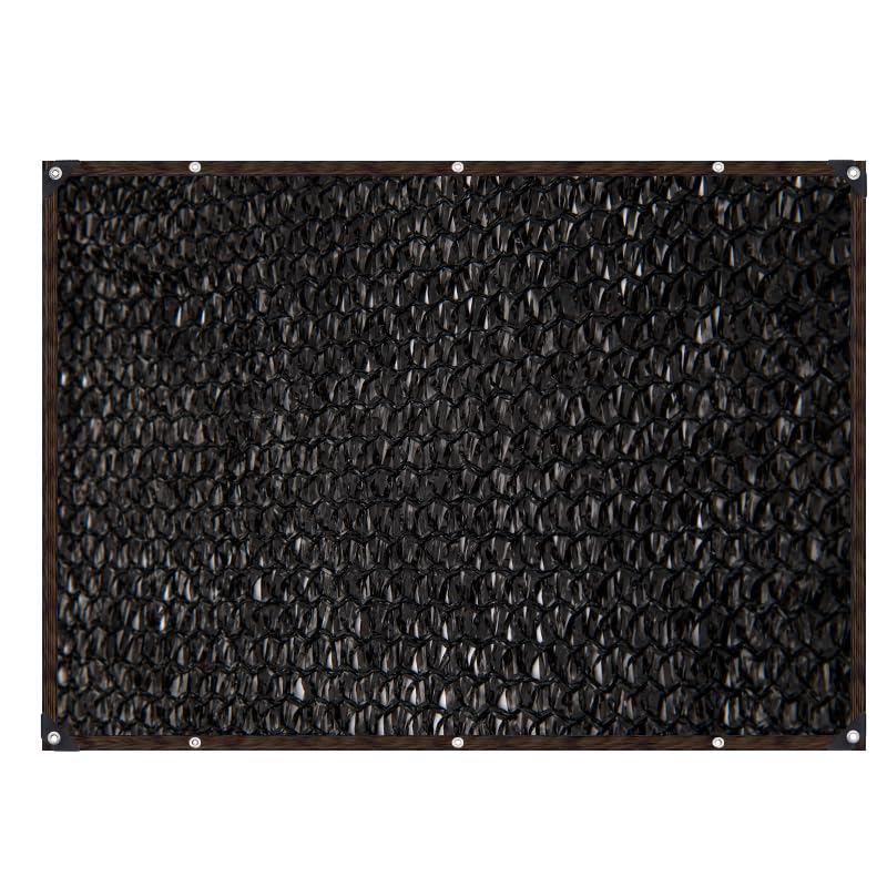 Sonnensegel Schwarzes Schattentuch, Anti-UV-Sonnenschutznetz, Gartenpflanzen-Schattenabdeckung, 6-polige Überdachung for den Außenbereich, Schwimmbad-Pergola mit Ösen-Clip für Terrasse Camping(3x5M)