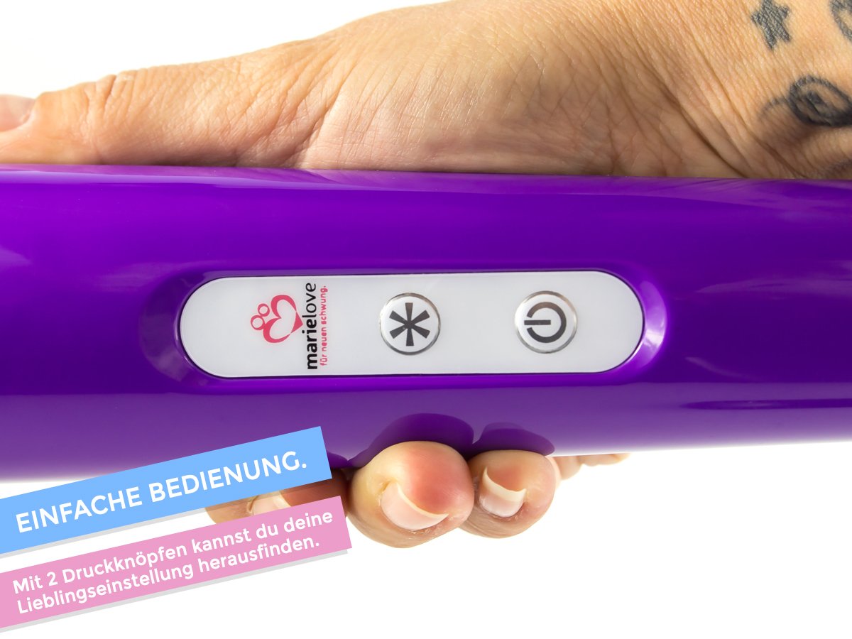 Massaggiatore intimo 2.0 Magic Wand di marielove, 20 ritmi e 10 intensità, massaggiatore potente, silenzioso, alimentazione a rete