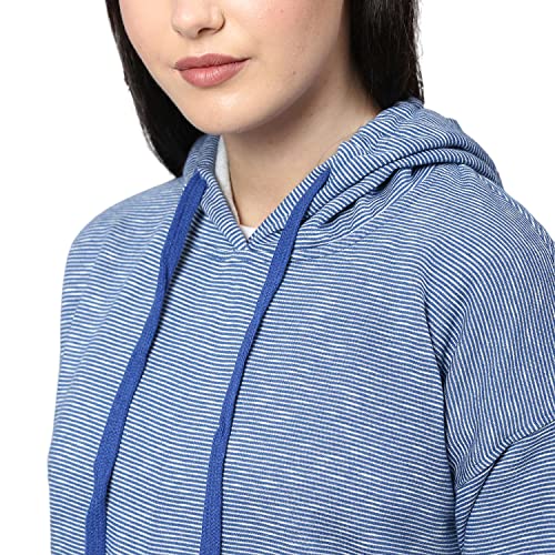 Image of Campus Sutra Cotton Women High Neck Sweatshirt