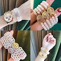 Vista 6 de Brid get Bobby - 4 piezas de cierre espaciador para collar, cierre de capas de plata y oro de 14 quilates, pulsera y cierres de joyería, conectores