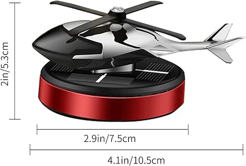 Miniatura 6 de Helicóptero Ambientadores de aire de coche Rotación Solar Ambientadores de coche Avión Car Perfume Rojo -,3