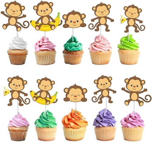 Miniatura 2 de 10 decoraciones de cumpleaños de safari en la selva, lindas selecciones de fiesta de animales de zoológico para baby shower y celebración de niños