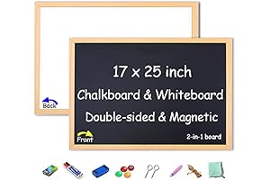 Bring Fun to Double-Sided Magnetic Chalkboard and Whiteboard for Kids