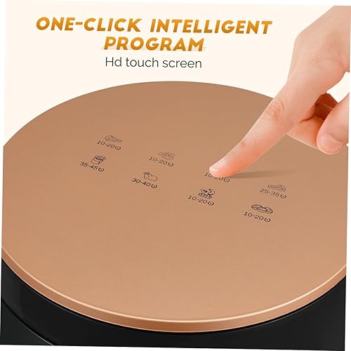 Miniatura 5 de Capacidad antiadherente para freidora de aire, aceite de cocina saludable, controles táctiles, fácil de limpiar, diseño para comidas familiares y