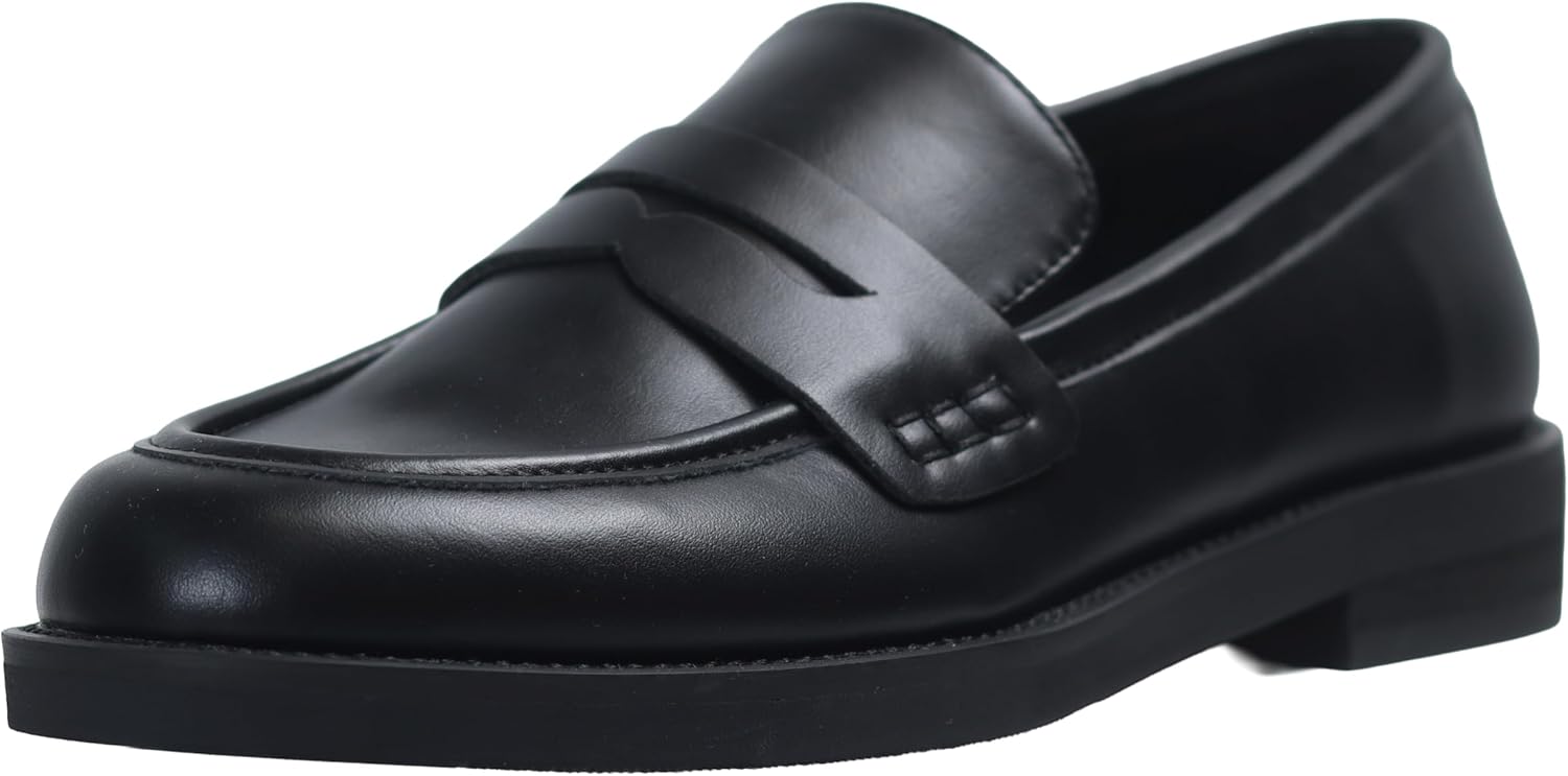 Women's Penny Loafers, Comfortable Slip On Business Casual Dressy Shoes for Work, Easy Match Walking Flats