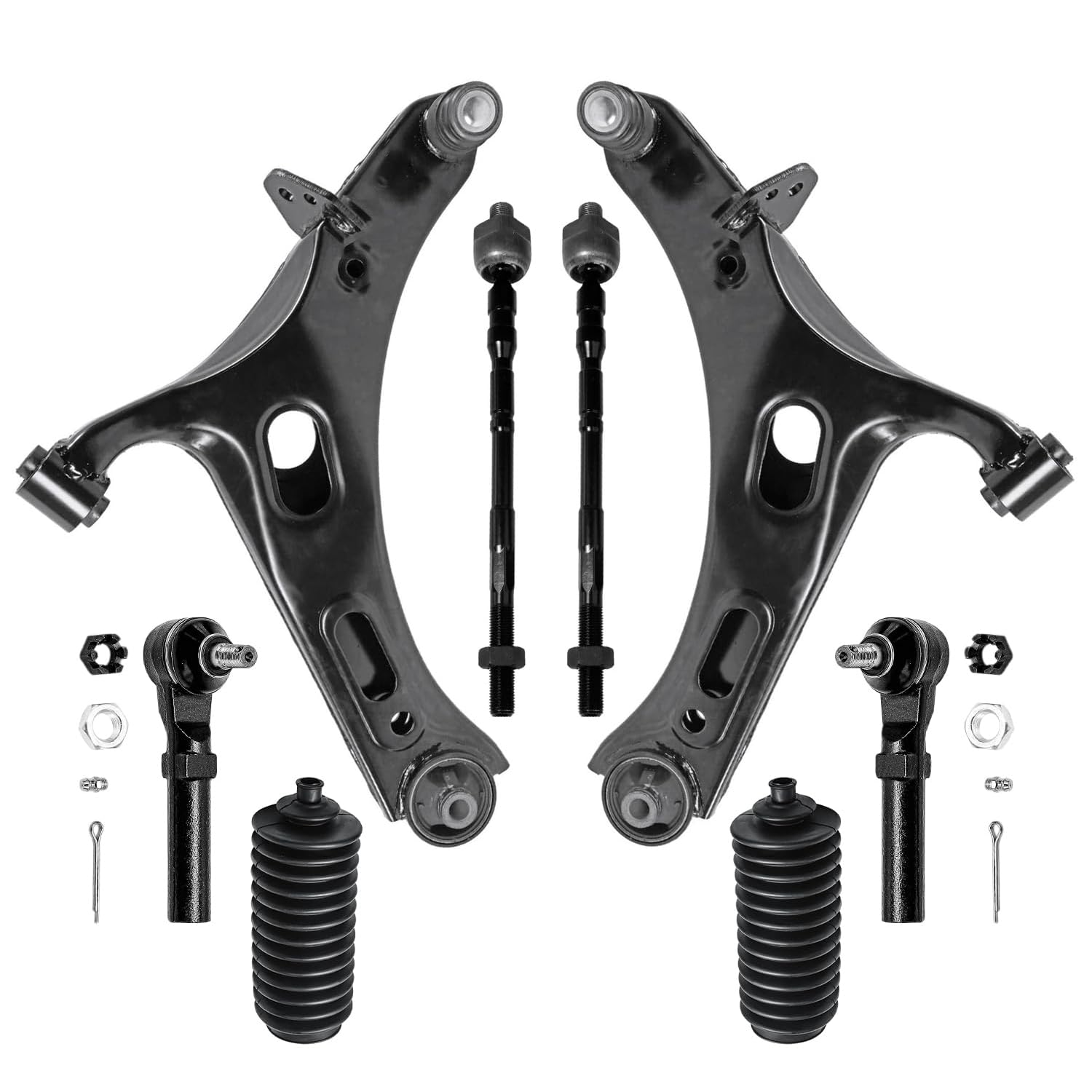 Detroit Axle - 8pc Front End Control Arms Kit for 2010-2014 Subaru Outback