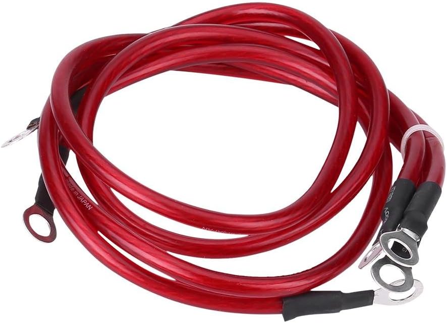 Auto Alternator Voltage Regulator, 12V Digital Stabilizer Kit with 3 Ground Cables Universal Regulator for Car Truck Electrical System (Red