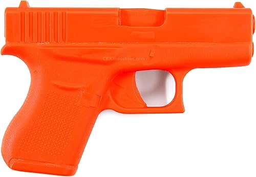 Miniatura 2 de American Safety Trainer (compatible con Glock 43) - Pistola de polímero sólido no funcional - Naranja Blaze - Estados Unidos - Compatible con fundas