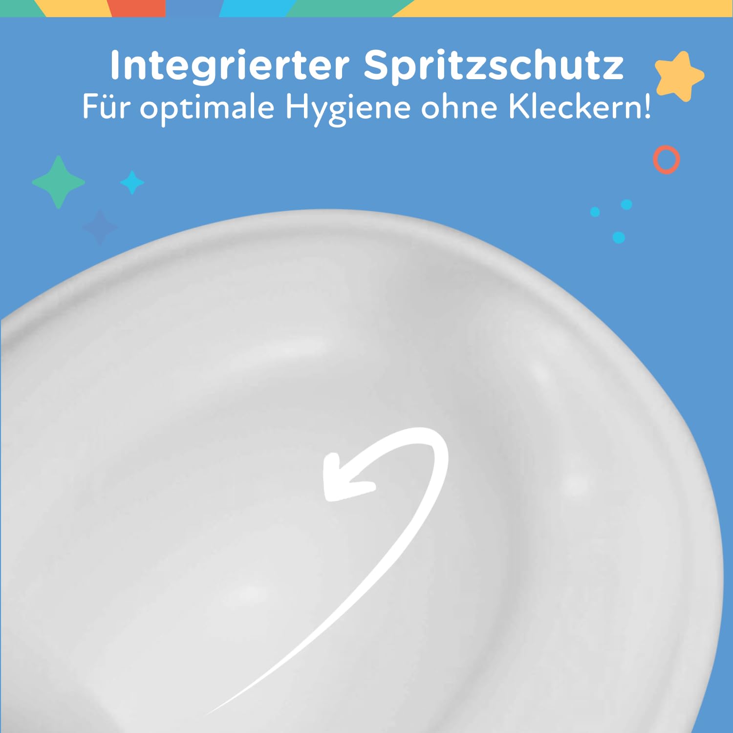 Nuby - My Real Potty - Baby-Töpfchen für Töpfchentraining – Töpfchen für Kinder mit Spülgeräusch & Batterien Inklusive – Kindertoilette ab 18 Monaten – Realistisches Baby WC Zum Üben – Weiss