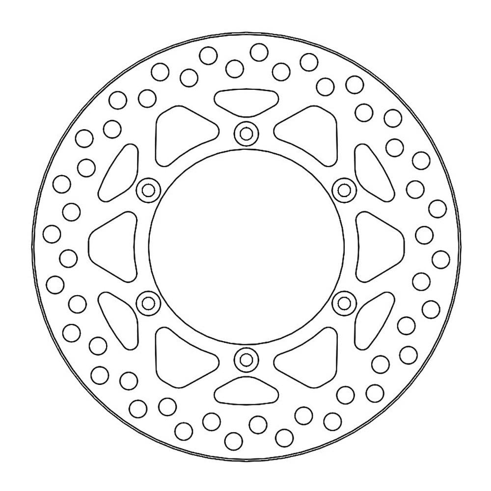 Moto Master Disco Freno Moto Vintage Posteriore Specifico Per Moto D'epoca - Spessore 4 Mm - 4