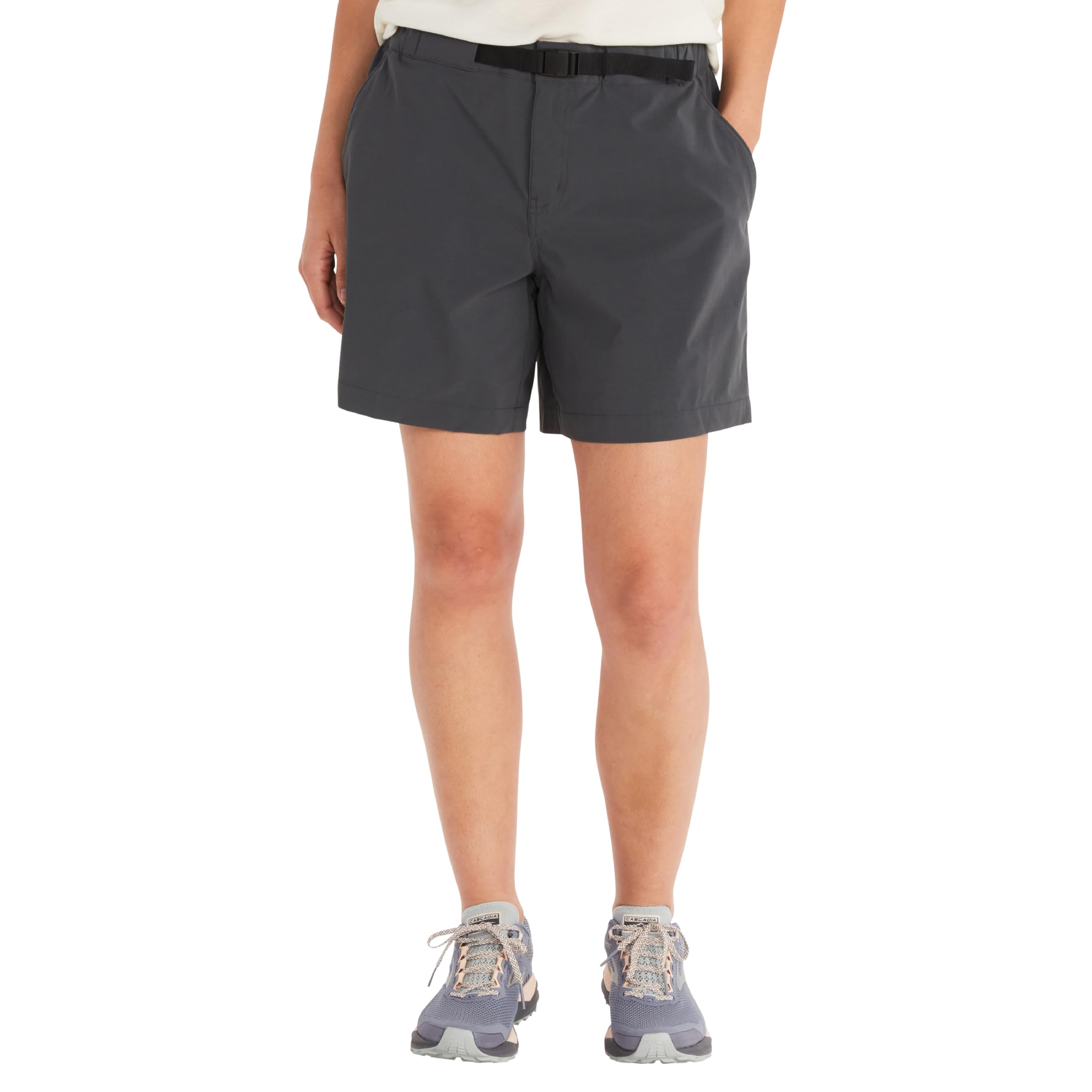 Marmot Women Wm's Kodachrome Short 7", Breathable Trekking Shorts, Water-Repellent Softshell Hiking Shorts, Functional Shorts with UV Protection, Dark Steel, 6
