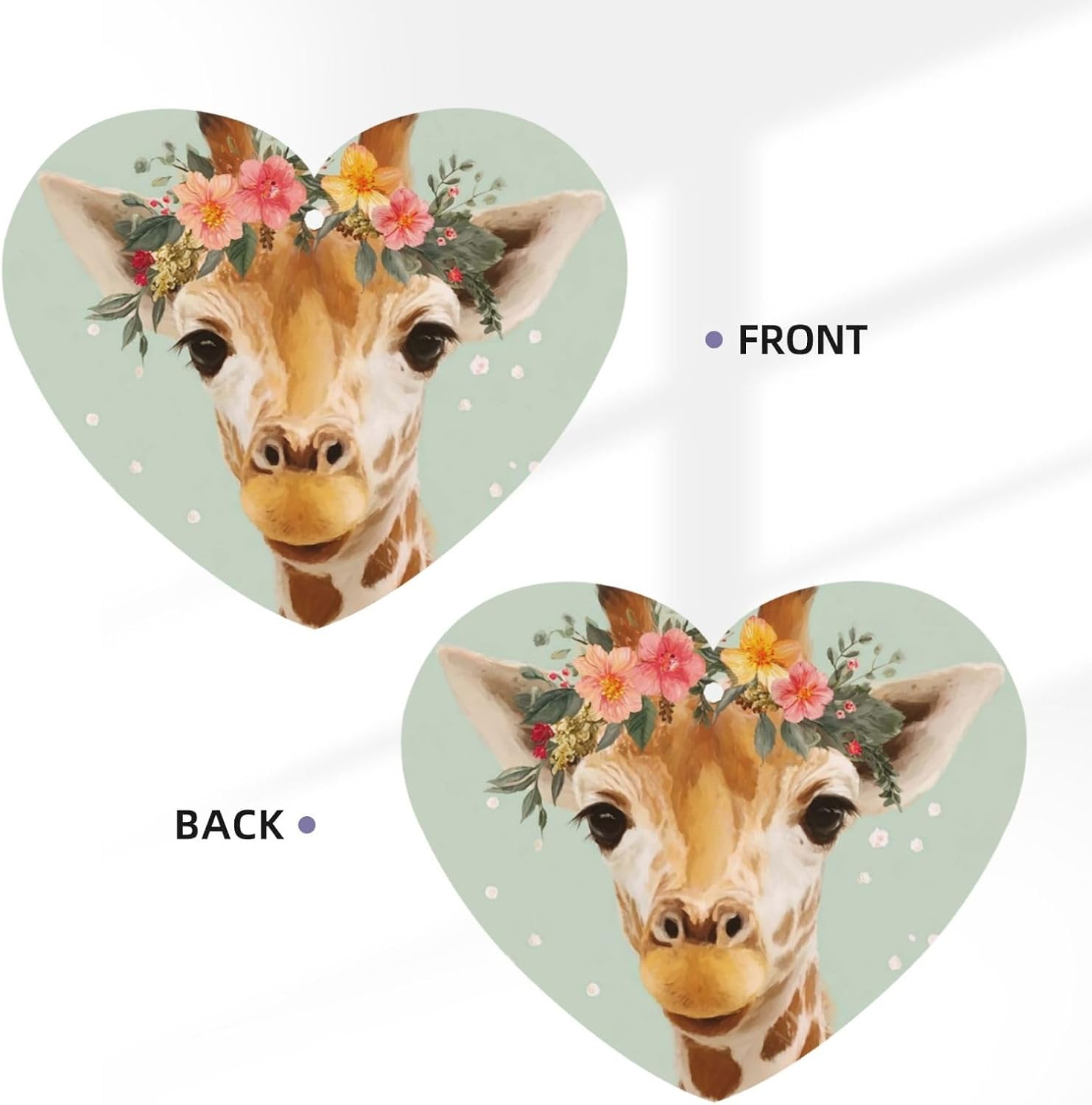 Car Air Freshener 24 PCS Giraffe with Floral Hanging Car Air Fresheners Auto Interior Decor Card Freshener Strong Scented Card Lavender Cars Scents for Office Bedroom Close Drawer Heart Shape