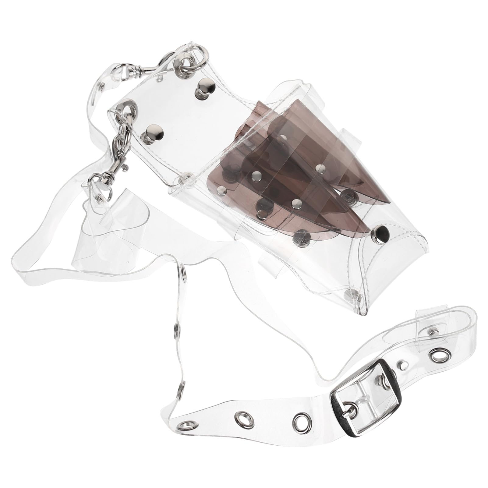TOVINANNA Hairdresser Scissor Pouch Barber Scissor Storage Waist Bag Clear Organizer Detachable Belt and Storage Pockets