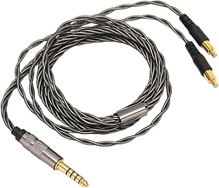 Cabo de Atualização de Fone de Ouvido, Cabo de Atualização de áudio de Substituição de Plugue de 4,4 Mm para Fones de Ouvido ATH-MSR7B ATH-SR9 ATH-ES750 ATH-ES770H ATH-ESW950