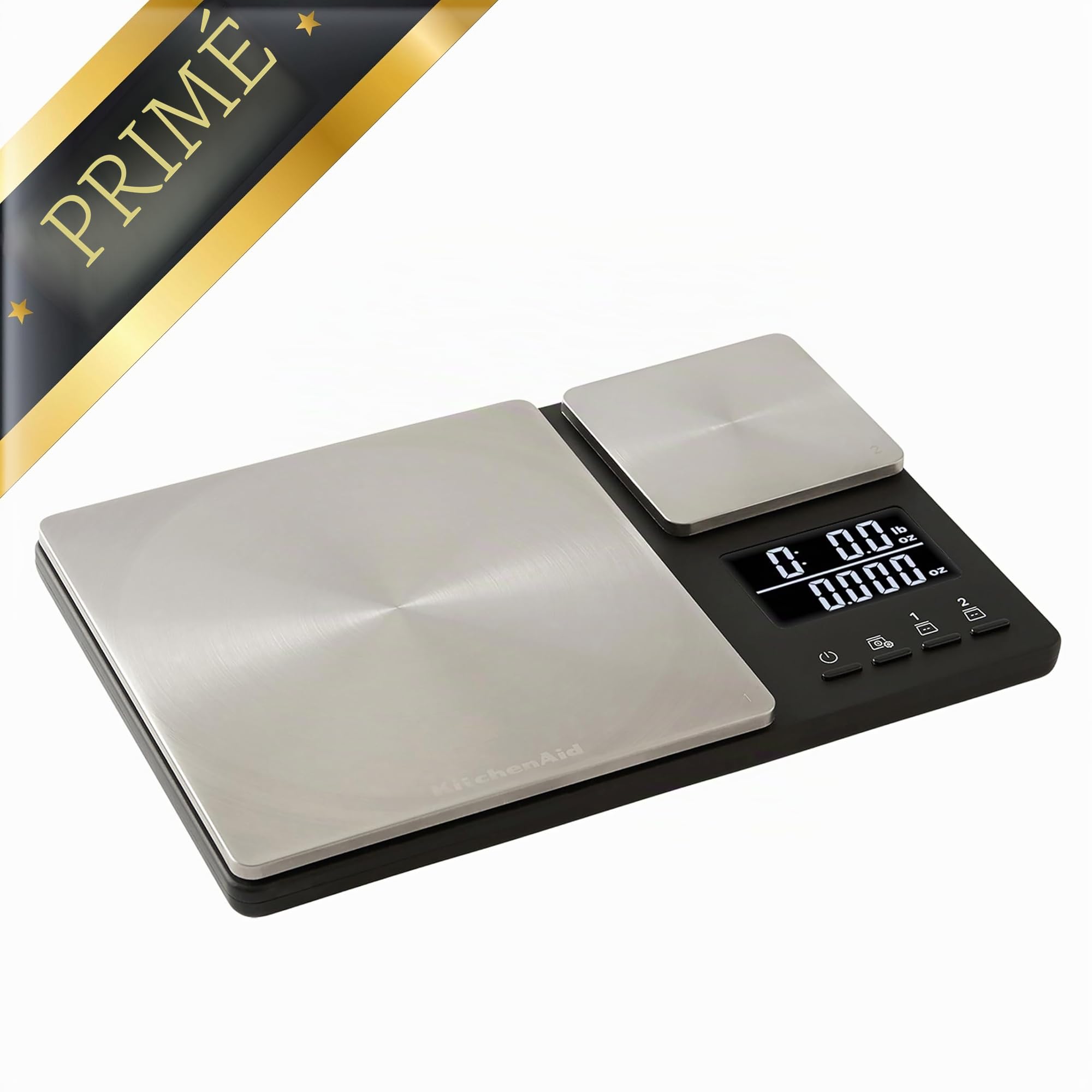 KitchenAid Balance de cuisine numérique à double plateforme Capacité 5 kg Noir