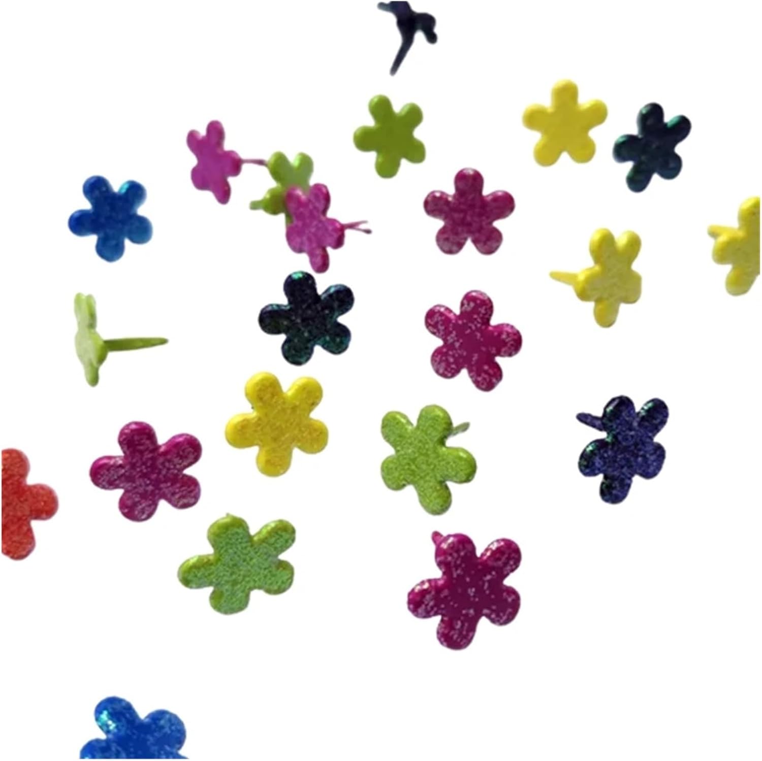 100pcs 13mm Mixed Color Flower Brads Scrapbooking Wedding