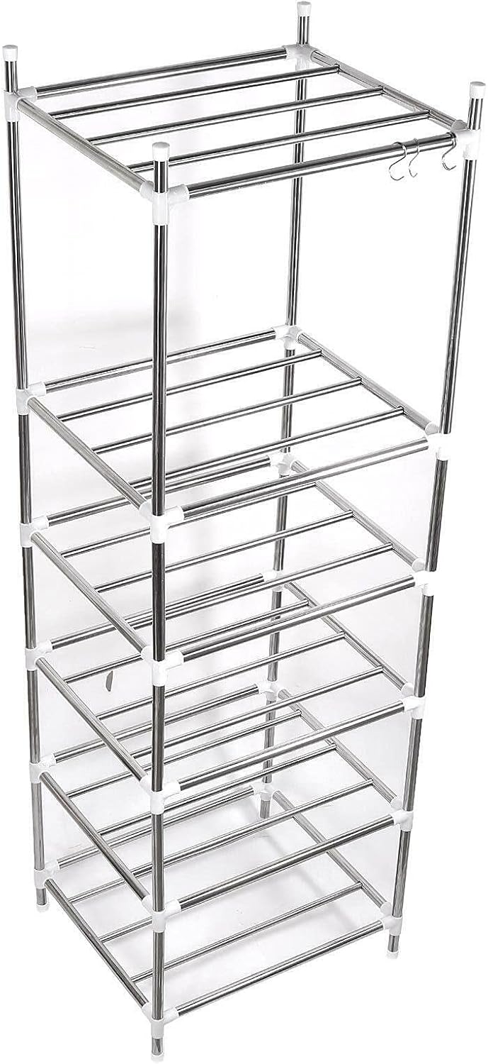 Banl 52"x17"x14" 6 Layer Wire Shelving Rack Adjustable