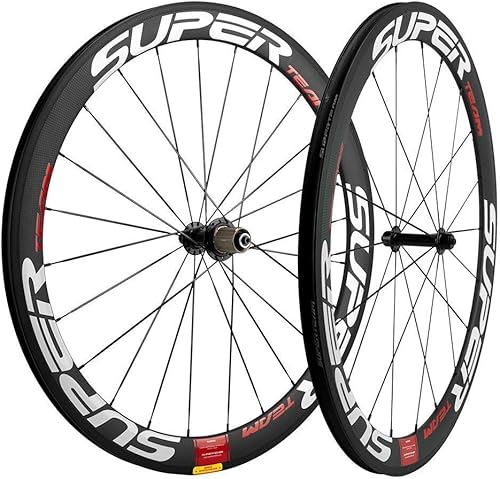 Miniatura 3 de Superteam - Juego de ruedas de 1.969 in, 700 C, 0.906 in de ancho, para ciclismo y carreras, de carbono