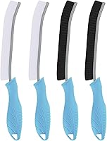 Vista 28 de Cepillo de inodoro, 2 piezas de cepillo de limpieza de baño, raspador de inodoro, cepillo de inodoro profundo con agujero para colgar, cepillo