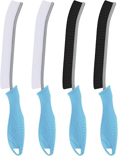 Cepillo de inodoro, 4 piezas, cepillo de limpieza de baño, cepillo de inodoro profundo con orificio para colgar, cepillo de limpieza multifuncional