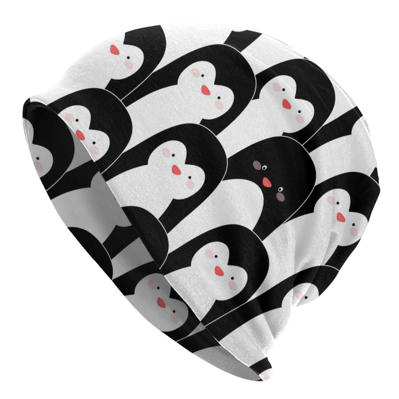 Moon Blue Wolf Slouchy Beanie for Men/Women Oversize Daily Baggy Skull Cap Thin Knit Hat