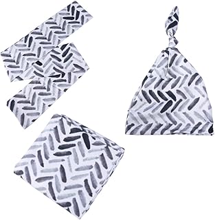 1 Set 3pcs wrap tire hat headband newborn headwrap infant turban hat swaddles for newborns Infants Photography Wrap Suit New Infants Suit Infants Turban Velvet baby elastic props