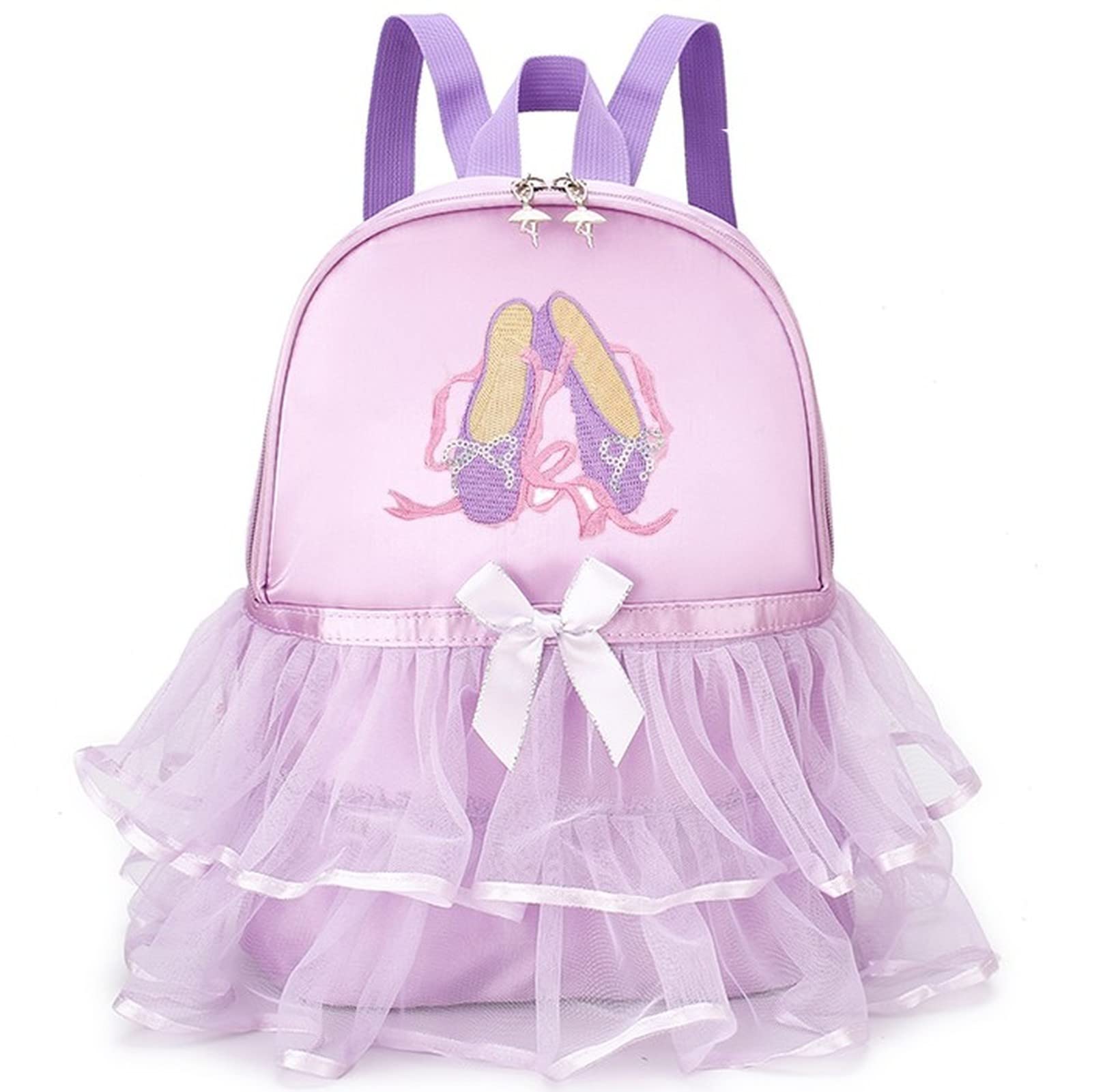 Yitengteng Princess Ballerina Backpack Dance Bag for Toddler Girls Nylon Backpack