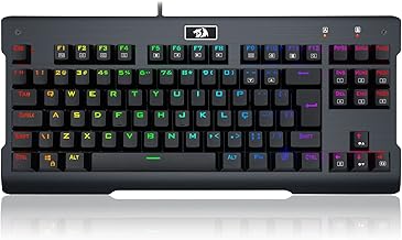 Teclado Mecânico Gamer RGB Visnu com Switch Removível Outemu Padrão ABNT-2, Redragon, Teclados, Preto/Azul, UNICO