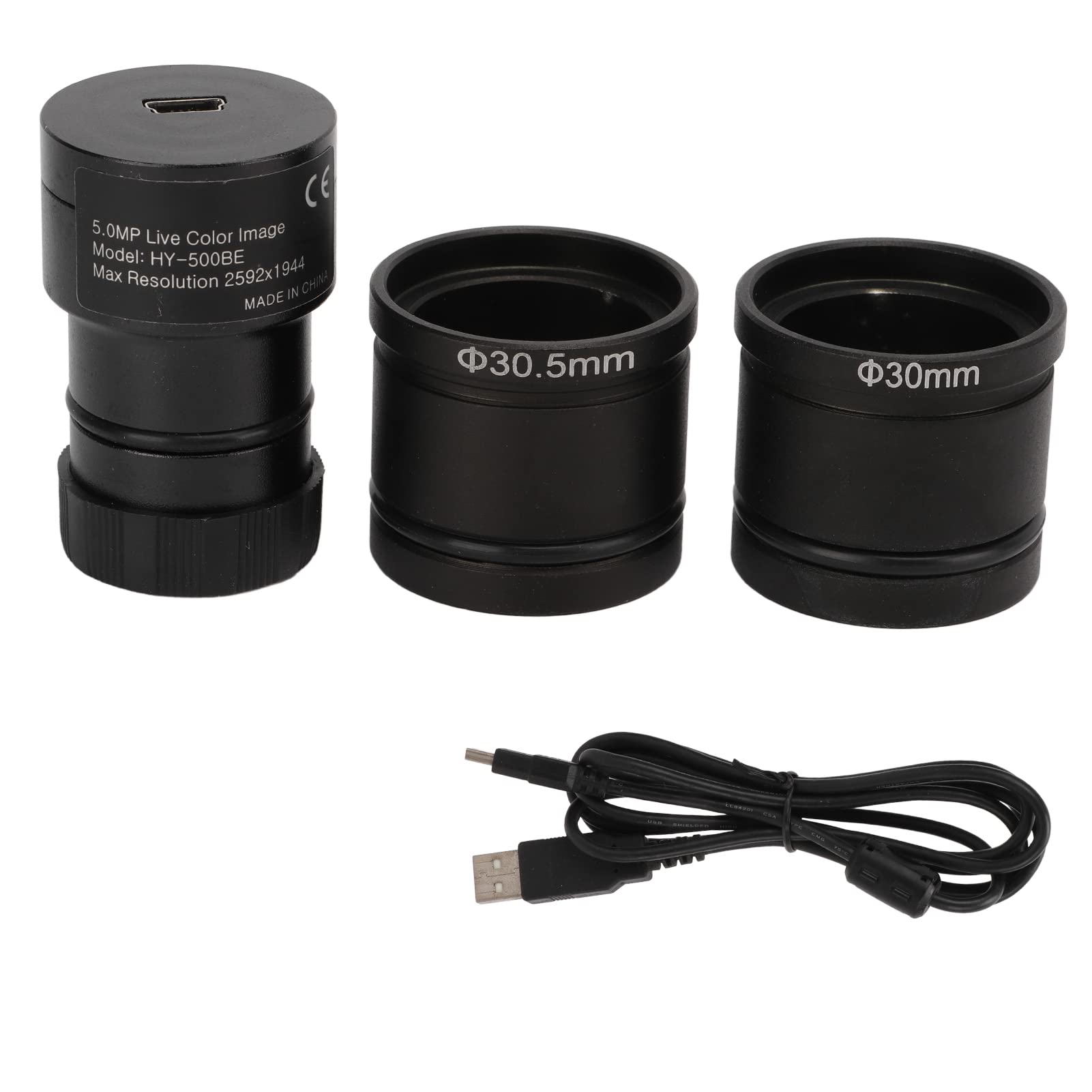 Kamera Mikroskopowa Cyfrowa Kamera Mikroskopowa ze Stopu USB 5 MP CMOS 2592 X 1944 USB2.0 Automatyczny Balans Bieli do Biologicznych Mikroskopów Stereoskopowych Obrazowanie Przemysłowe