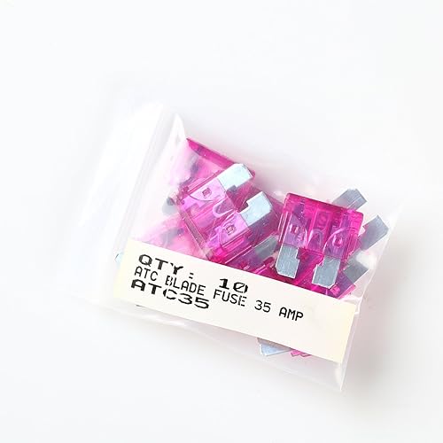 Miniatura 3 de MAS 10 fusibles de repuesto automotriz ATC Blade 32V 1A 3A 5A 7.5A 10A 15A 20A 25A 30A 35A 40A AMP para automóvil, barco, camión, SUV (35A)