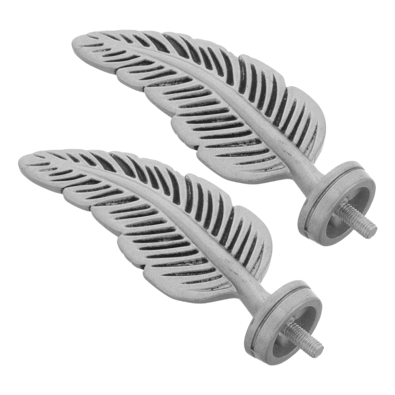 GRIRIW Set of 2 Roman Rod Decorative Heads Curtain Pole Ends Blackout Curtain Rods Easy Install Home Decor Finials