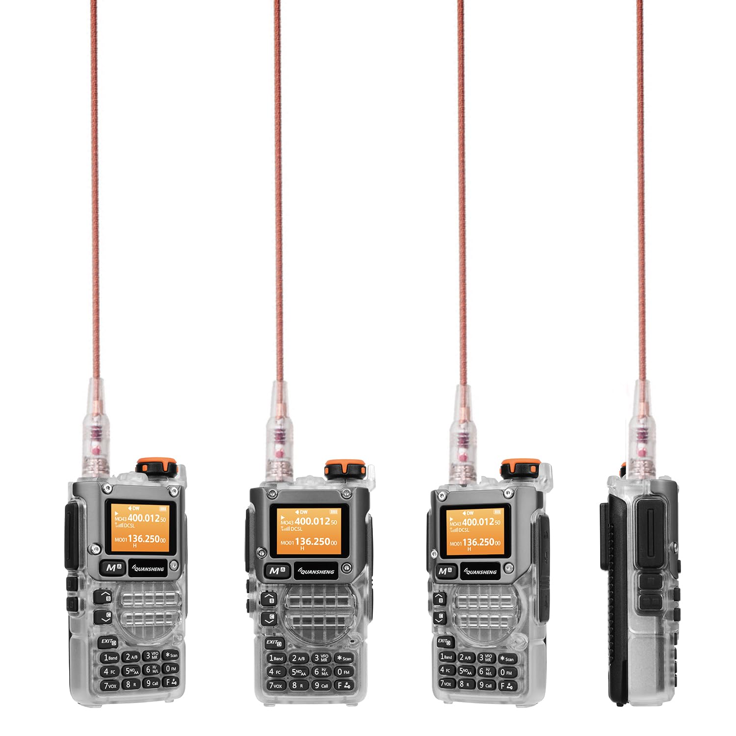 Quansheng UV-K6 UV-K5(8) 5W Walkie Talkie with Type C Charge UHF VHF AM FM DTMF Dual Band Two Way Radio with NOAA Weather