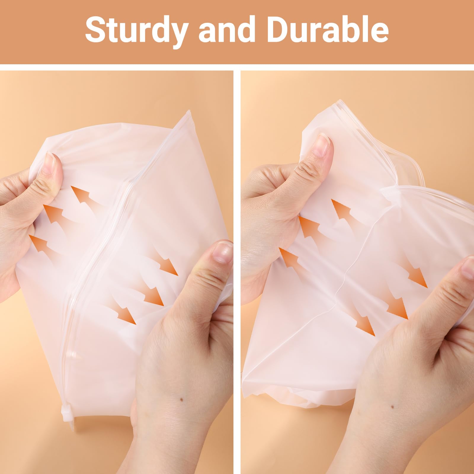 25 Sacs De Rangement Voyage Étanches Zippés 30x20 Cm – Pochette Transparent Pour Vêtements, Lingerie, Cosmétiques