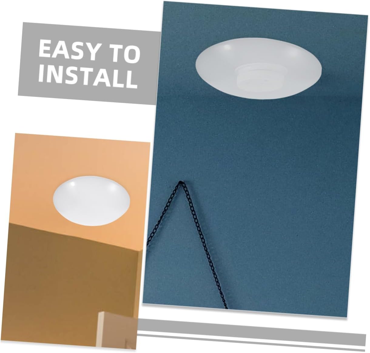 Snap Lampshade Ceiling Light Cover for Living Room Fluorescent Light Fixture Accessory