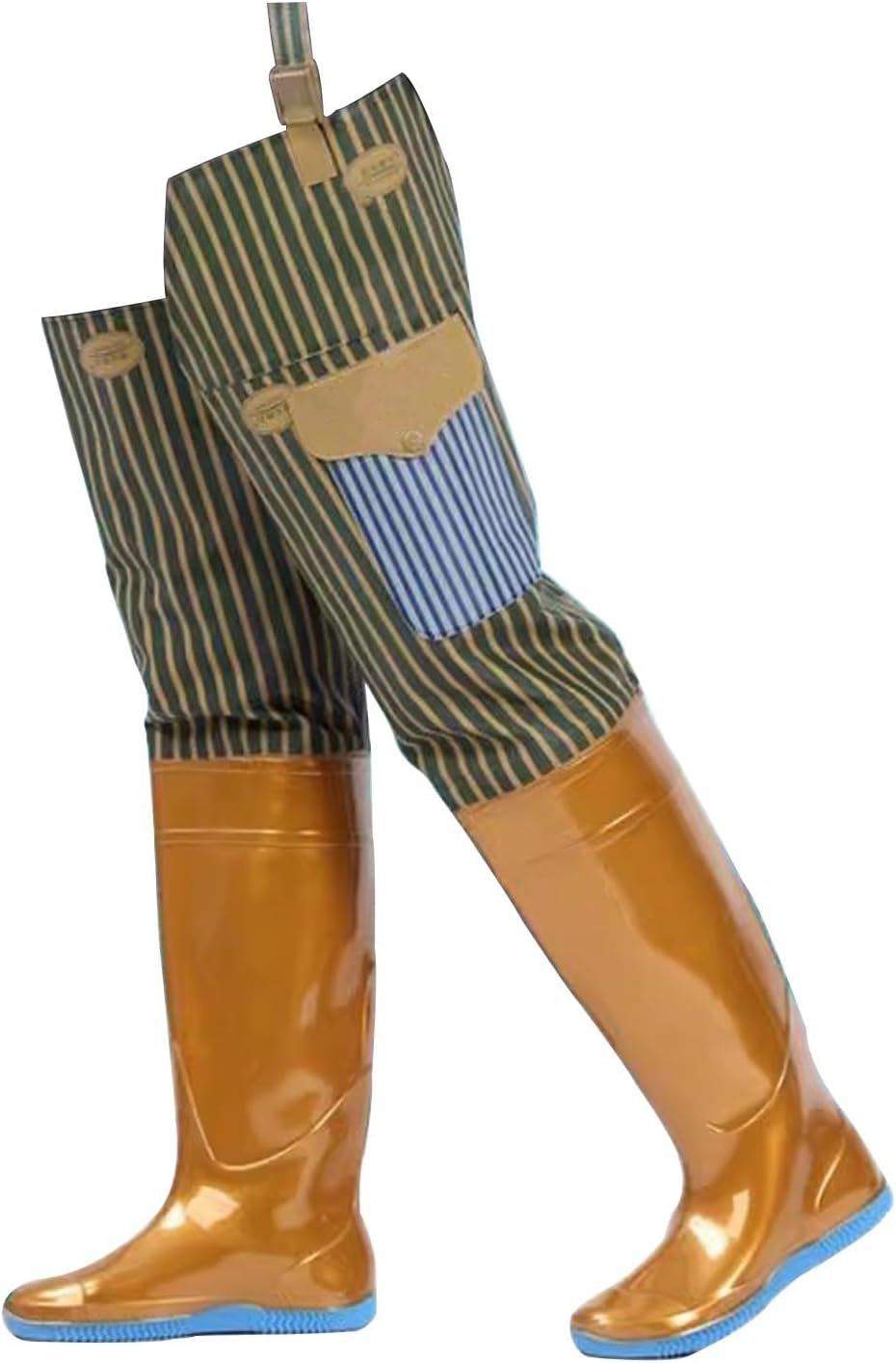 Lightweight PVC Hip Waders Boots for Men Women, 80cm Long Hip Boots for Fishing Hunting Wading, Anti Slip and Sturdy