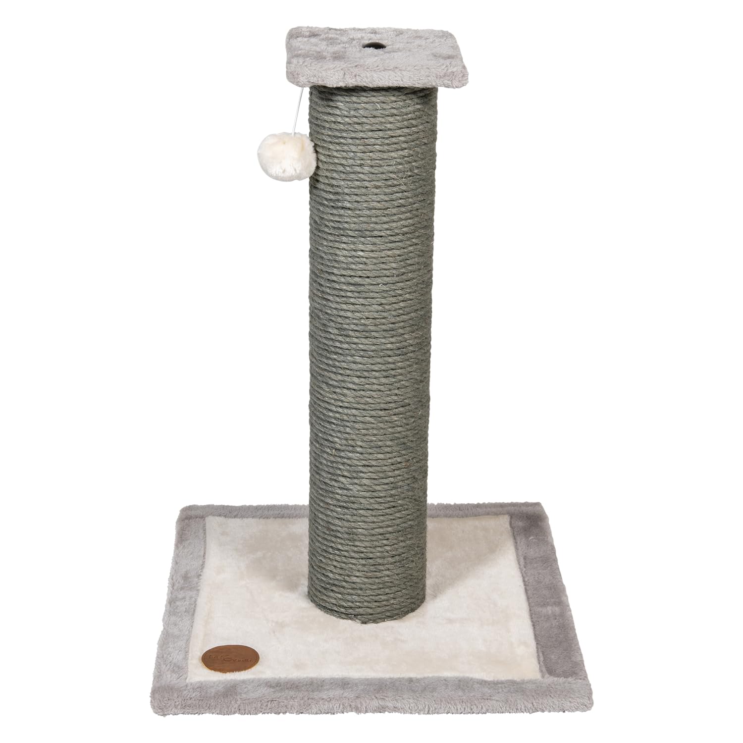 JACK AND VANILLA, Modern scratching post for cats, elegant and durable design, ideal for scratching and resting, dimensions: 40 x 40 x 60 cm, cream, scratching post