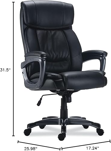 Miniatura 3 de Alera ALERA EGINO - Silla grande y alta, soporta hasta 400 libras, asientorespaldo negro, base negra