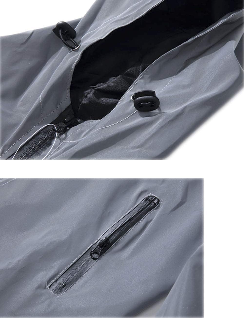 Women's Fully Reflective Jacket Cycling Jacket (Small, Grey-2) - Image 5