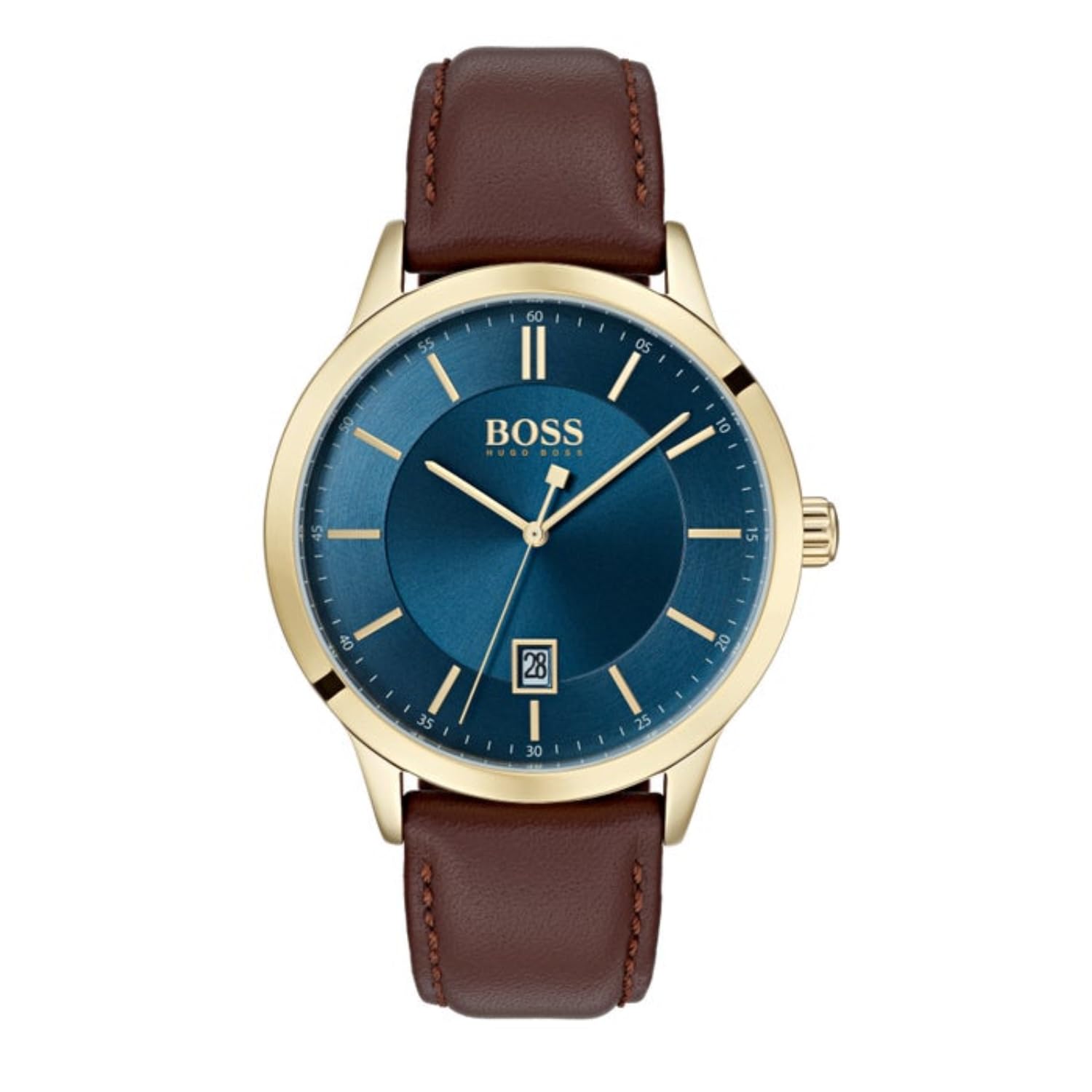 Hugo Boss Leather Classic Analog Blue Dial Men Watch-1513685, Brown Band (B07XS3LB96) Amazon Price History, Amazon Price Tracker