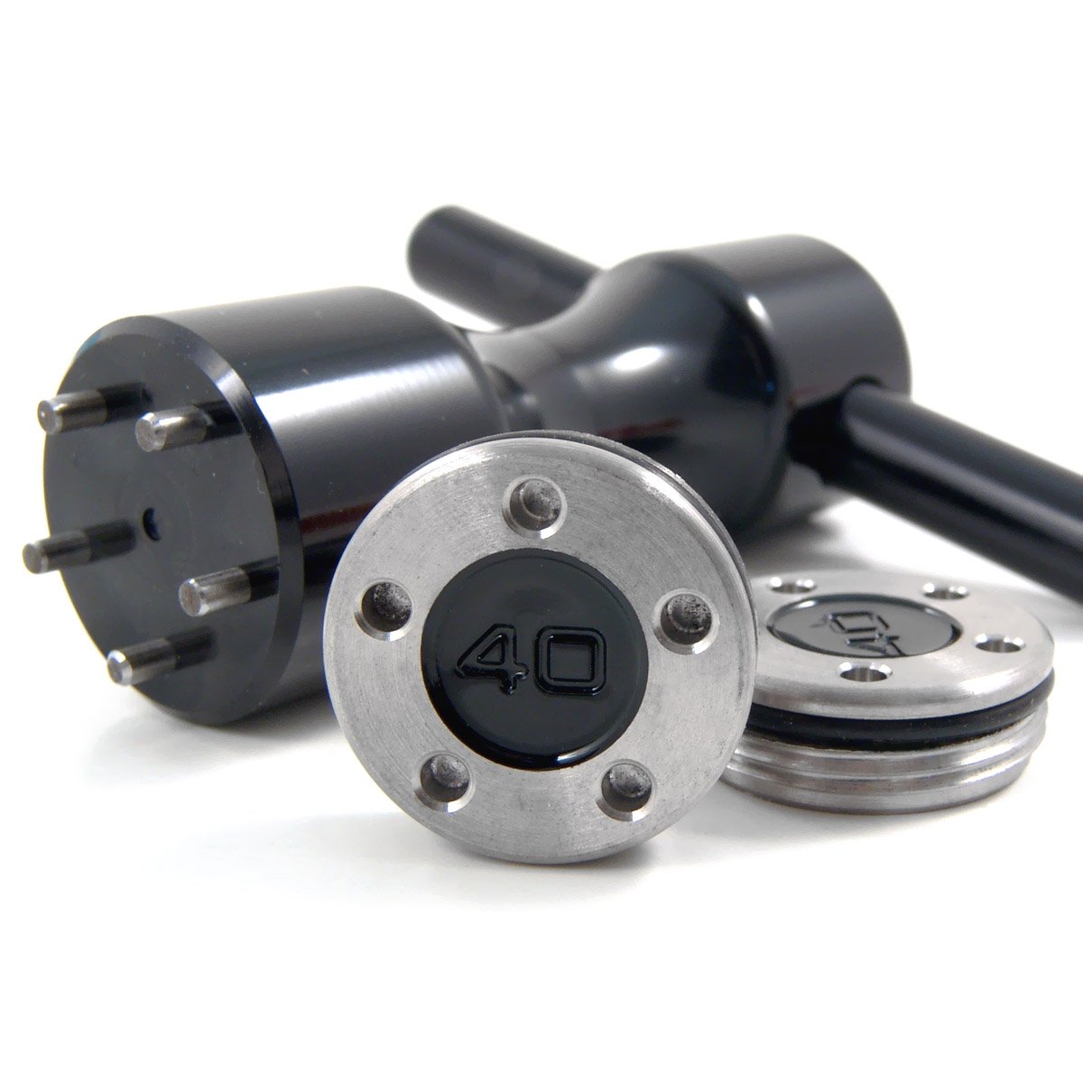 19th Hole Custom Shop 2 of 40g Black Weight for Scotty Cameron Putters with Wrench Tool (Black)