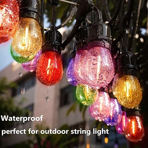 Miniatura 6 de Paquete de 24 bombillas de repuesto multicolor S14 de 1 W, decoración del hogar, vacaciones, fiesta, boda, luz de Navidad, surtido