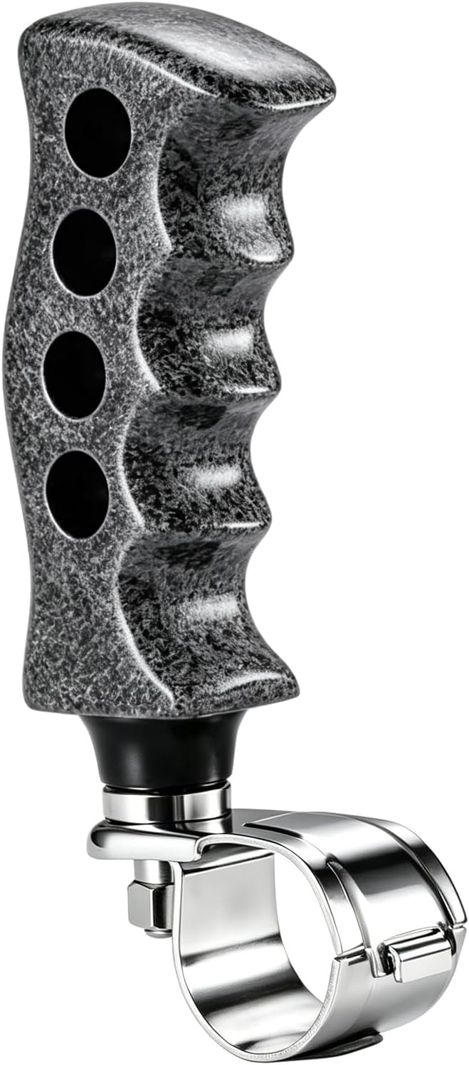 Steering Wheel Assist Brody Knob, Titanium Grip Style Turning Suicide Spinner Booster Handle Fit Most Agricultural Tractors Forklifts Lawn Mowers Boats