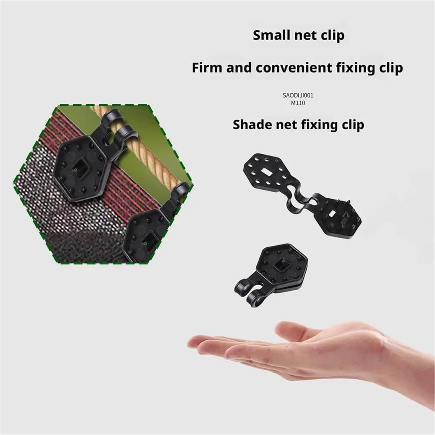 Sunscreen Net Clips 150 Pcs Mesh Cover Clips: Shade Fabric Grommets for Garden Backyard & Greenhouse Sunblock Fixing​ for Mesh Or Thin Sun Shade Net