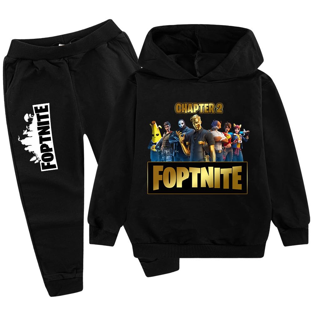 Survêtement de sport pour enfant avec imprimé de dessin animé 3D, pull de loisirs pour enfants, sweat à capuche + pantalon