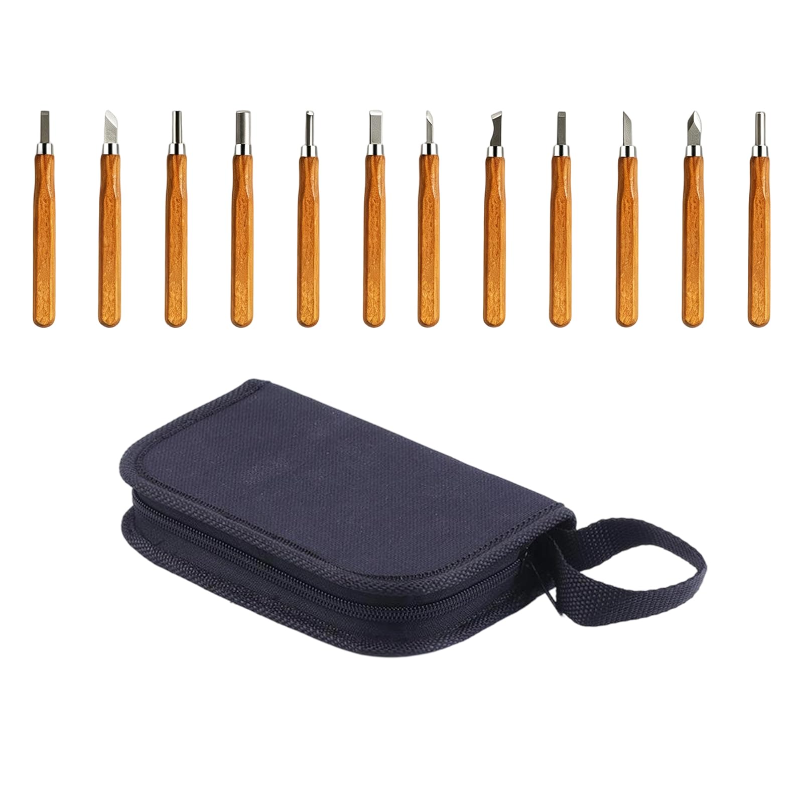 Woodworking Cutter Set Carving Woodworking Cutter Set Multifunctional Household Carving with Storage Case Wood Sculpting Equipment