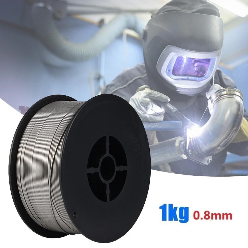 Topolenashop Filo Animato No Gas 0,8 mm 1 kg per Saldatrice MIG – Bobina Filo Continuo Auto-Protetto FCAW – Classificazione E71T-GS – Per Saldature su Acciaio