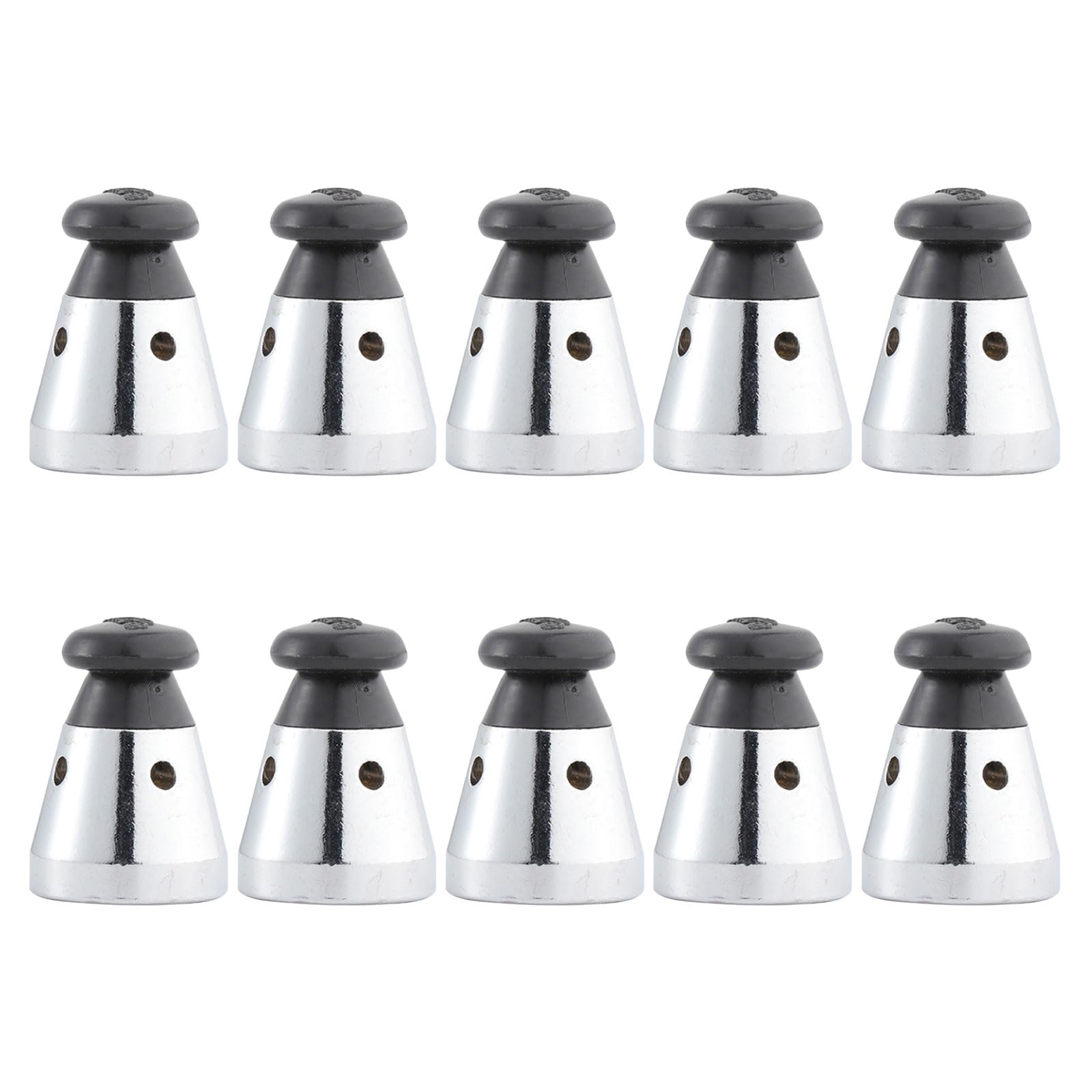 Lot de 10 Soupapes de Sécurité Noires pour Autocuiseur, Régulateur de Pression 80 Kpa, Accessoire de Rechange Compatible Haute Température, Valve D’échappement pour